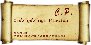 Czégényi Placida névjegykártya